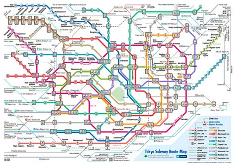 Tokyo Train And Subway Map – Map Vector