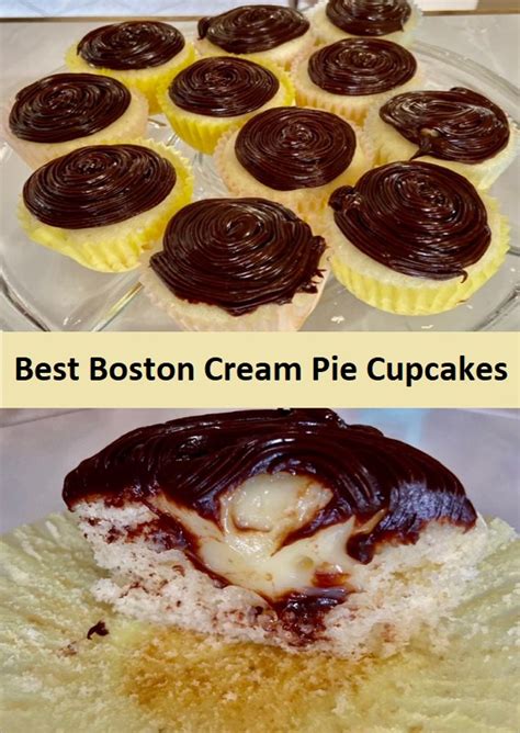 Best Boston Cream Pie Cupcakes - Food Menu