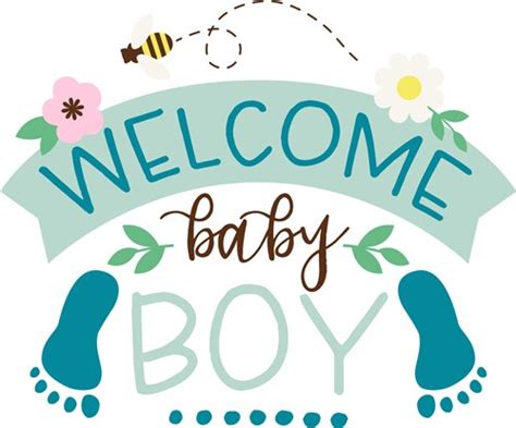 Welcome Baby Boy print art Bugs print art at EmbroideryDesigns.com ...