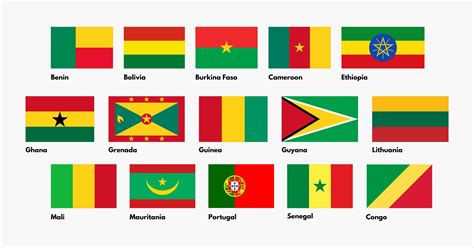 Which International Flags Have The Color Scheme Red, Yellow And Green ...