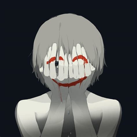 Anime Girl Fake Smile Wallpaper - FWDMY