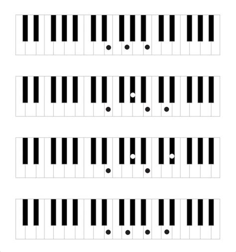 FREE 8+ Sample Piano Notes Chart Templates in PDF