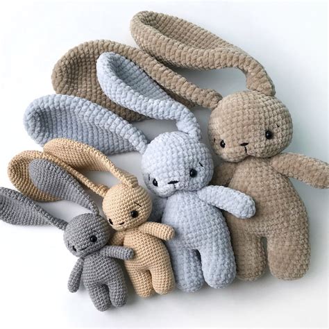 PDF Pattern Crochet Toy Cute Bunny Long Ears Amigurumi Pattern | Etsy