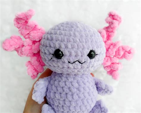 Axolotl Plush Kawaii Crochet Stuffed | Etsy