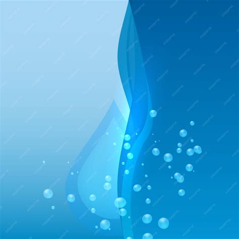 Premium Vector | Fresh water background of bright glowing blue blur ...