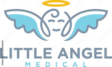 little baby angel logo Stock Vector | Adobe Stock