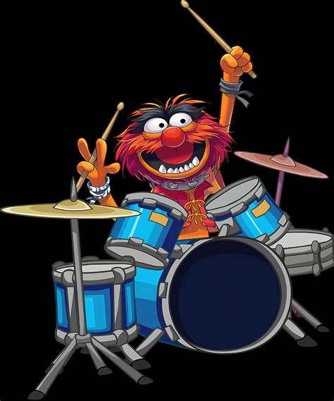 Animal Drummer The Muppets Show Poster blue Painting by Oliver Morris ...