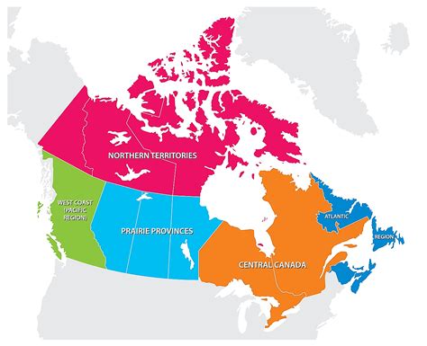 Geographic Regions Of Canada Map - Eudora Rosabelle