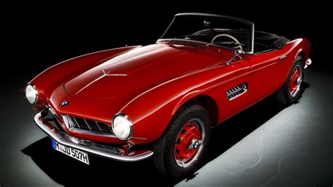 BMW 507 Series 1 Convertible Old Red Sport Car HD Cars Wallpapers | HD ...