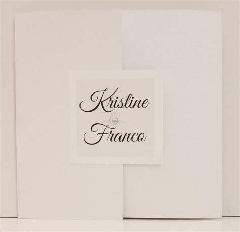 White Wedding Invitation, White Invitations, White Wedding Invitations ...