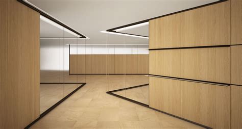 Wooden and glass partition walls | Office wooden and glass walls