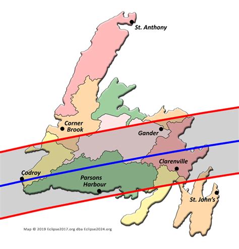 The path of totality through North America - the Great North American ...