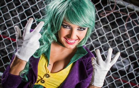 Photo Wallpaper Jessica Nigri, Cosplay Costume, Joker - Jessica Nigri ...