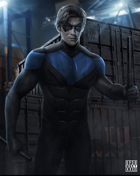 This Nightwing fan art based on the show looks badass! Credit to ...