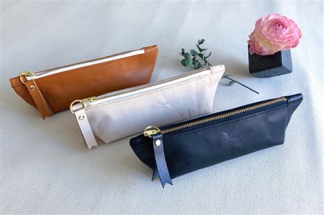 Classic Leather Zipper Pencil Case — 1.61 Soft Goods