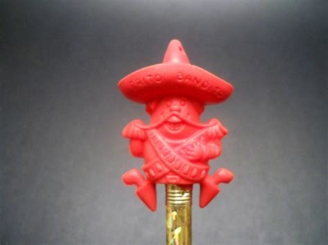 Vintage Frito Bandito Eraser Red Pencil Top by VintageGeneration