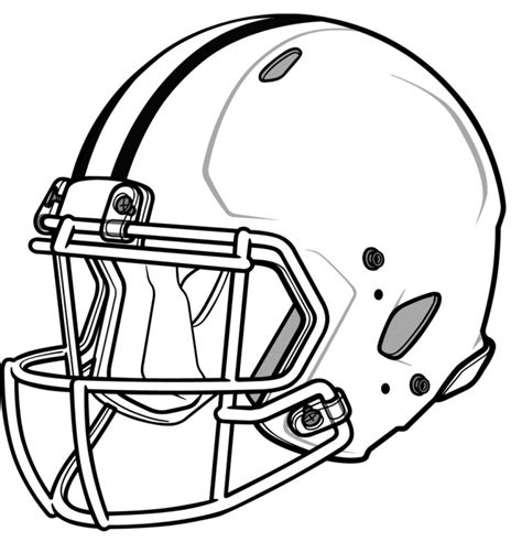 Football Line Drawing - Cliparts.co