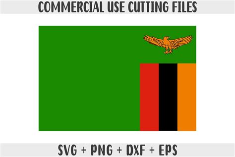 Zambia Flag SVG Original Colors, Zambia Flag Png, Commercial Use for ...