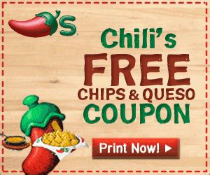 Chili's FREE product coupons! - Coupons and Freebies Mom