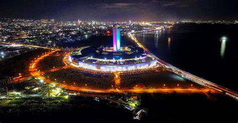 PHOTO: SM Seaside City Cebu Night Aerial View