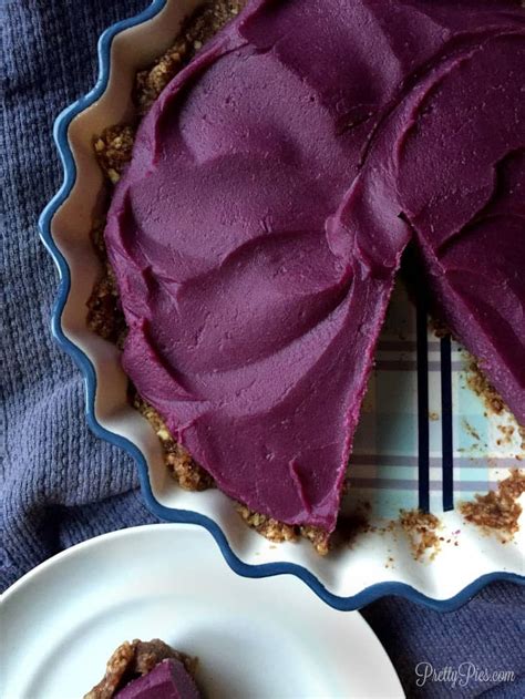 Purple Sweet Potato Pie, vegan, paleo