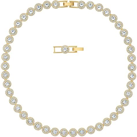 Swarovski - Angelic All Round Necklace Gold-Plated/Crystal | Peter's of ...