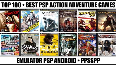 Top 100 Best Action Adventure Games For PSP | Best PSP Games | Emulator ...