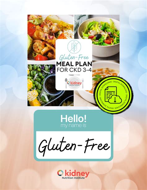 Gluten-Free-Early CKD Meal Plan (Plant-Based)