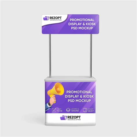 Promotional Display & Kiosk PSD Mockup - Vectors & PSD