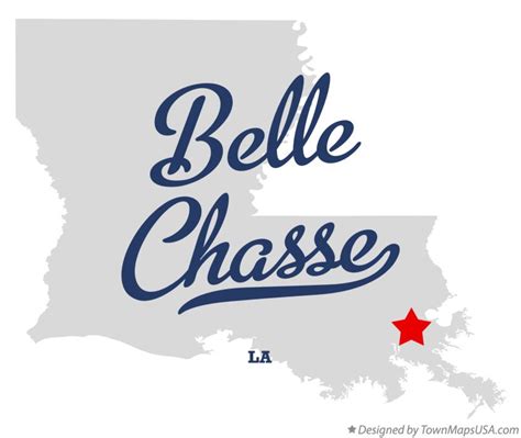 Map of Belle Chasse, LA, Louisiana