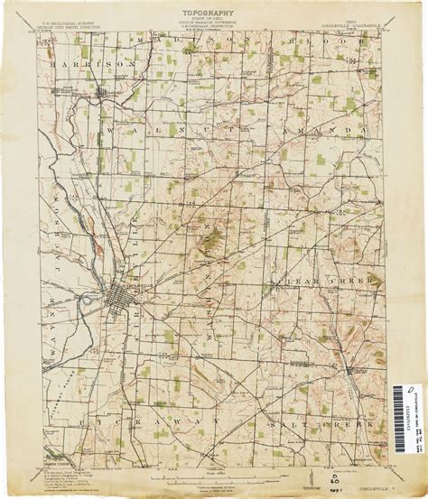 Jackson County Ohio Map Ohio Historical topographic Maps Perry Castaa ...