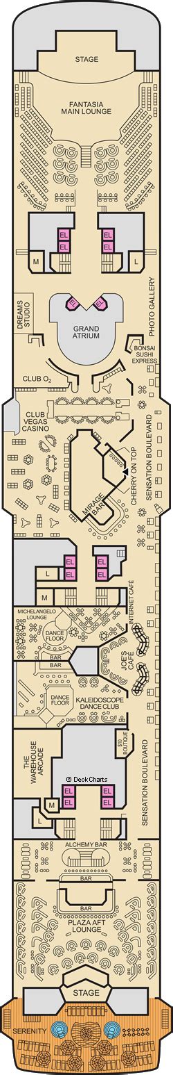 Carnival Sensation Deck Plans: Ship Layout, Staterooms & Map - Cruise ...