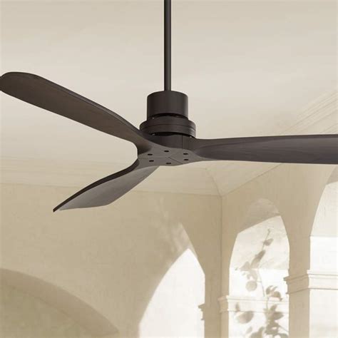 52" Casa Delta DC Matte Black Outdoor Ceiling Fan with Remote - #290Y4 ...