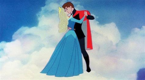 Sleeping beauty: Aurora and Prince Charming. Dancing in the clouds ...