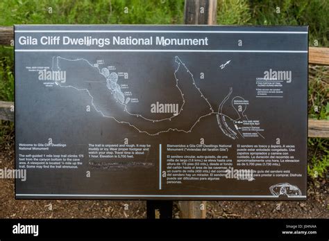 Gila cliff dwellings map hi-res stock photography and images - Alamy