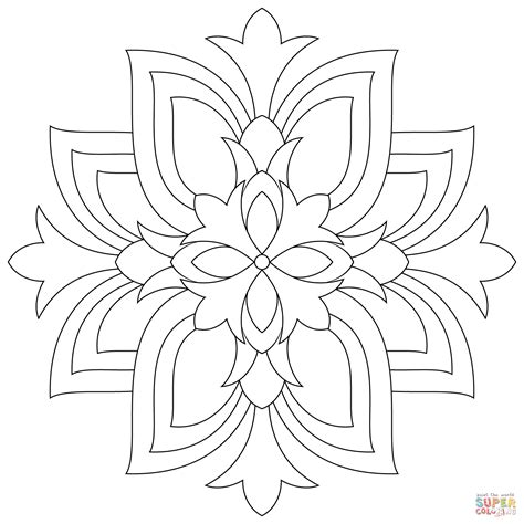 Lotus Mandala coloring page | Free Printable Coloring Pages