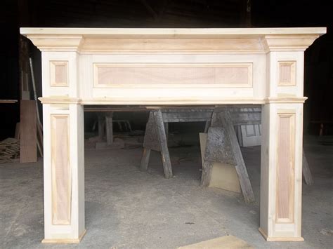 Custom Made Paint- Grade Fireplace Mantel Surround by Old Southern ...