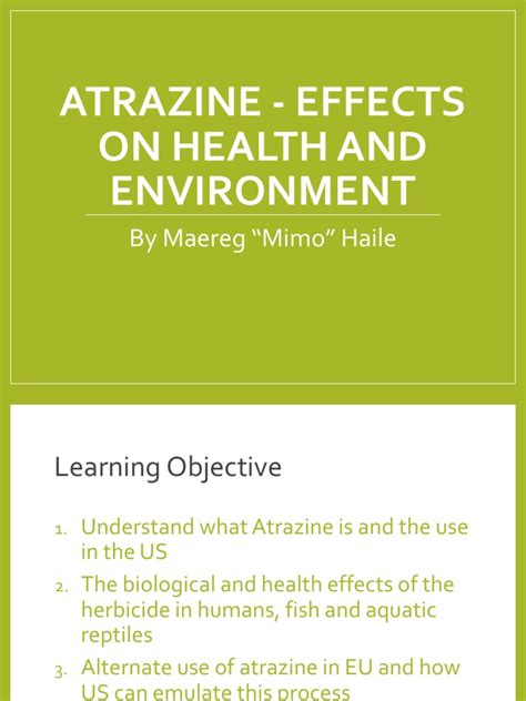 Atrazine | PDF | Agriculture | Biology