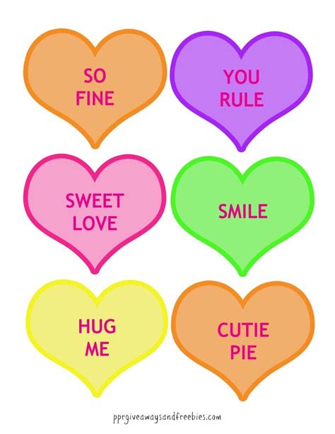 Candy Heart Printable