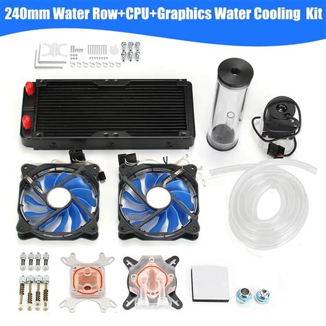 DIY PC Water Cooling Kit With 240mm Water Row + CPU Water Cooling ...