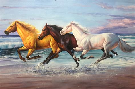 Horse Running Painting