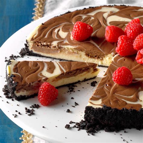 Chocolate Swirled Cheesecake Recipe | Taste of Home