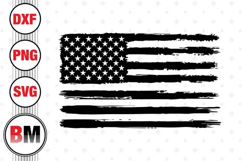 Distressed American Flag SVG, PNG, DXF Files By Bmdesign TheHungryJPEG ...