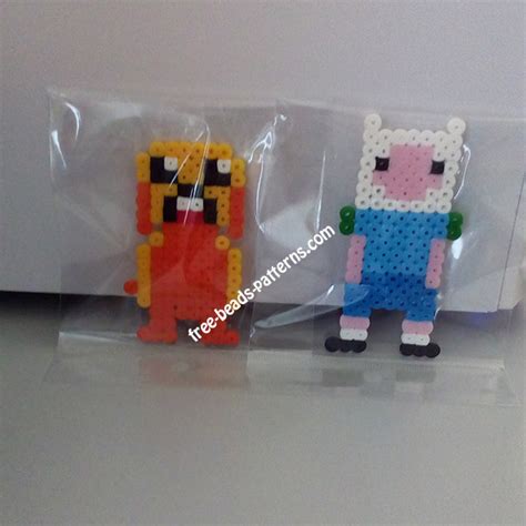 Jake and Finn Adventure Time perler beads work photos (5) - free perler ...