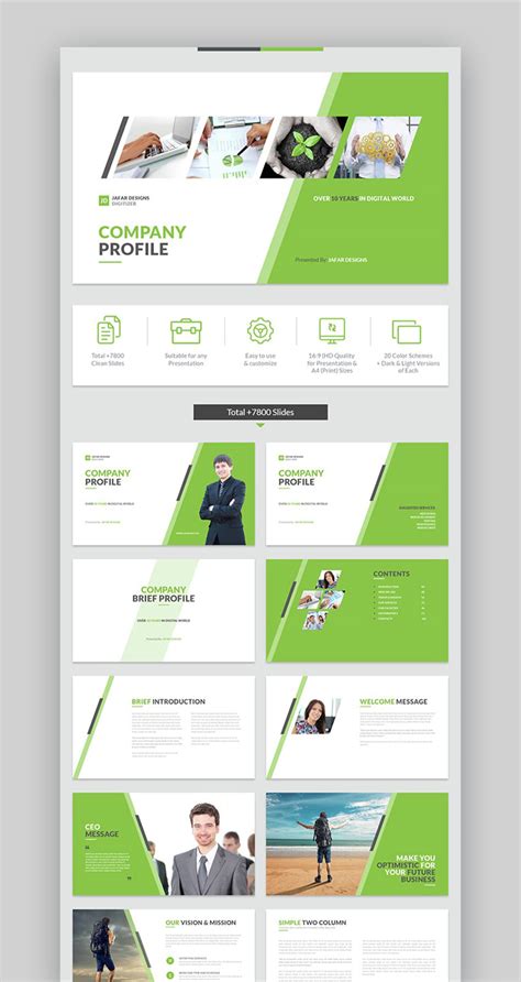 Company Profile Template Powerpoint