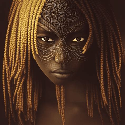 Beautiful Dark Skin Fantasy Poster · Creative Fabrica