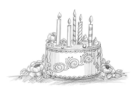 Cake Pencil Drawing: A Visual Delight