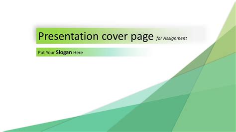 Presentation Cover Page Layout For Assignment and Official Use - YouTube