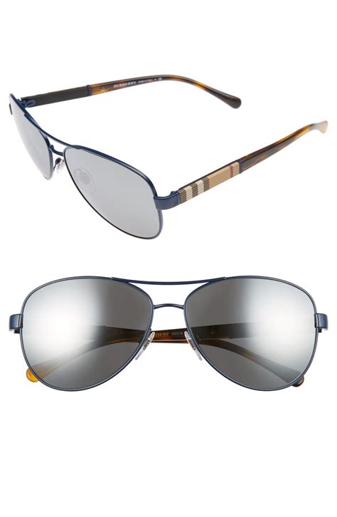 Burberry 59mm Mirrored Aviator Sunglasses | Nordstrom