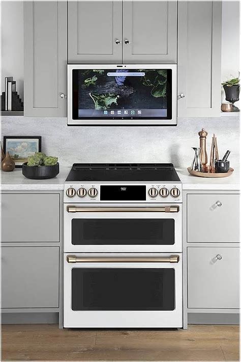 Café 7.0 Cu. Ft. Slide-In Double Oven Electric Induction Convection ...